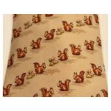 Hermes Paris 100% Silk Tie Beige with Squirrel Pattern