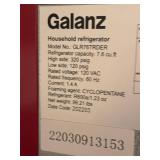 Galanz Household Retro Red Refrigerator Model: GLR76TRDER