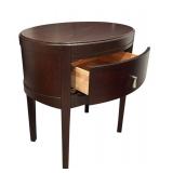 LL  - Oval Side Table / Nightstand