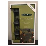 Three New Sets Smith & Hawken Outdoor String Lights with Metal Cage Covers