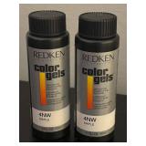O - Lot of 7 Redken Color Gels Haircolor Bottles Cappuccino, Caramel and Maple