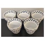 O - Set of 5 Allen & Roth Ceramic Planter Pots