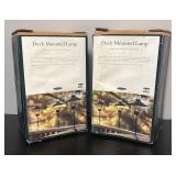 MB - Set of 2 Smith & Hawken Deck Mount Lamps