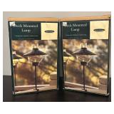 MB - Set of 2 Smith & Hawken Deck Mount Lamps