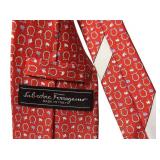 O - Set of 3 Salvatore Ferragamo Silk Neckties Assorted Patterns