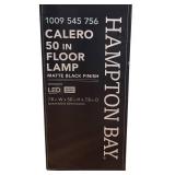 MB - New Hampton Bay Calero Floor Lamp in Matte Black Finish