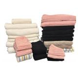 MB - Large Assortment of Bath Towels, Hand Towels, Washcloths and Bathmat