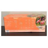 MB - New Pair of Bright Pink Metal Flamingos by Evergreen Garden