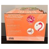 MB - New Pair of Bright Pink Metal Flamingos by Evergreen Garden