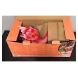 MB - New Pair of Bright Pink Metal Flamingos by Evergreen Garden