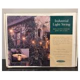 O - New Smith & Hawken Industrial Light String with Frosted Glass Shades