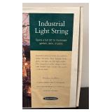 O - New Smith & Hawken Industrial Light String with Frosted Glass Shades