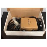 O - New Smith & Hawken Industrial Light String with Frosted Glass Shades