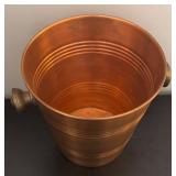 MB - Collection of Copper Ice Bucket, Flower Decor, Bucket and Oval Stand