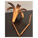 MB - Collection of Copper Ice Bucket, Flower Decor, Bucket and Oval Stand