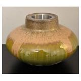 MB - LivingQuarters Large Green Ceramic Fire Crock