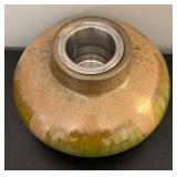 MB - LivingQuarters Large Green Ceramic Fire Crock