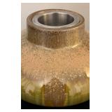 MB - LivingQuarters Large Green Ceramic Fire Crock