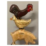 O - Vintage Style Cast Iron Farm Animal Doorstop