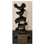 O - Vintage Style Cast Iron Farm Animal Doorstop