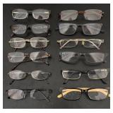 O - Lot of 12 Assorted Reading Glasses Frames