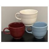 BC - Set of 9 Homer Laughlin Fiesta Coffee Cups Assorted Colors