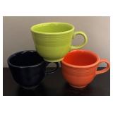 BC - Set of 9 Homer Laughlin Fiesta Multi-Color Cups