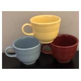 BC - Set of 9 Homer Laughlin Fiesta Multi-Color Cups