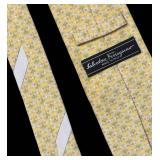 O - Set of 3 Salvatore Ferragamo Silk Ties with Pattern Designs