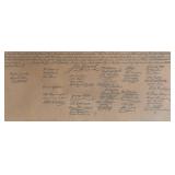 MB - Vintage Framed Declaration of Independence Print