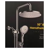 BC - New Ambicasa 10 Inch Rainfall Shower Head and Handheld Combo Set