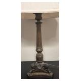 O - Ornate Table Lamp with Decorative Base