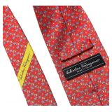 O - Set of 3 Salvatore Ferragamo Silk Neckties Assorted Patterns