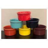 BC - Set of 6 Multicolor Fiesta Stoneware Ramekins