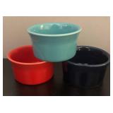 BC - Set of 6 Multicolor Fiesta Stoneware Ramekins