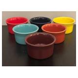 BC - Set of 6 Multicolor Fiesta Stoneware Ramekins