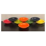 O - Set of 8 Homer Laughlin Fiesta Colorful Bowls
