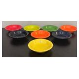 O - Set of 8 Homer Laughlin Fiesta Colorful Bowls