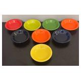 O - Set of 8 Homer Laughlin Fiesta Colorful Bowls