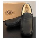 O - Ugg Ascot Sheepskin Slippers Black Size 11