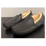 O - Ugg Ascot Sheepskin Slippers Black Size 11