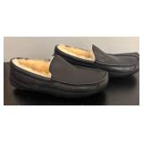 O - Ugg Ascot Sheepskin Slippers Black Size 11