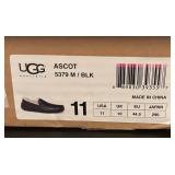 O - Ugg Ascot Sheepskin Slippers Black Size 11