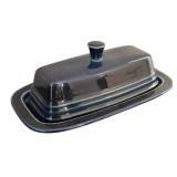 BC - Fiesta Navy Blue Platter and Covered Butter Dish Set