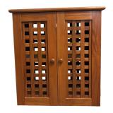 G - Wooden Lattice Cabinet with Shelf