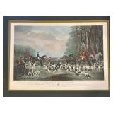LR - "The Meet at Blagdon" Framed Print by J.W. Snow