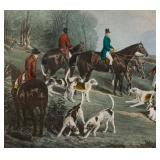 LR - "The Meet at Blagdon" Framed Print by J.W. Snow