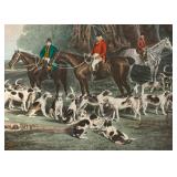 LR - "The Meet at Blagdon" Framed Print by J.W. Snow