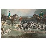 LR - "The Meet at Blagdon" Framed Print by J.W. Snow