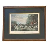 LR - "The Meet at Blagdon" Framed Print by J.W. Snow